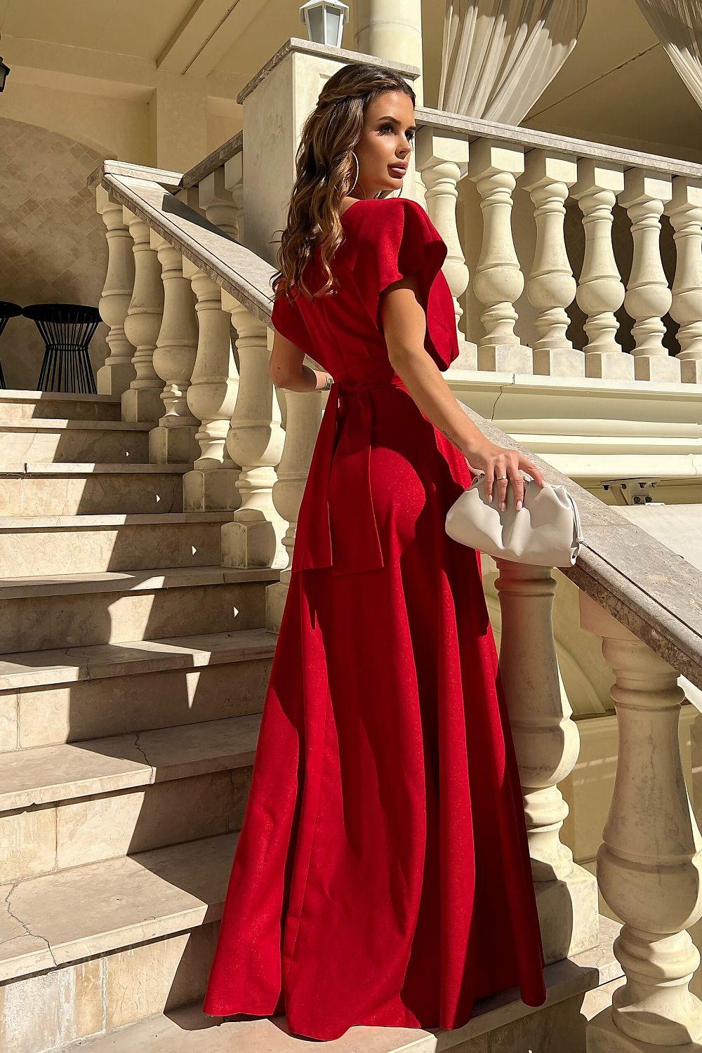 Langes Kleid Model 190488 Bicotone