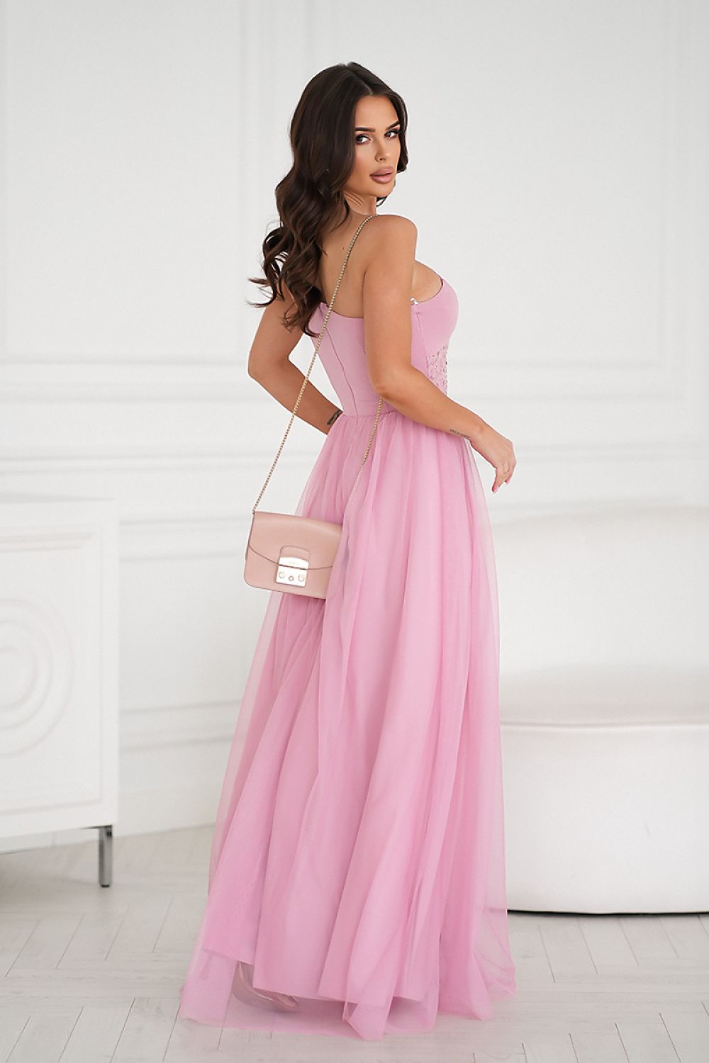 Langes Kleid model 208534 Bicotone