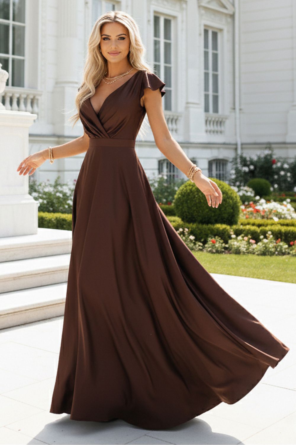 Langes Kleid model 220673 Numoco