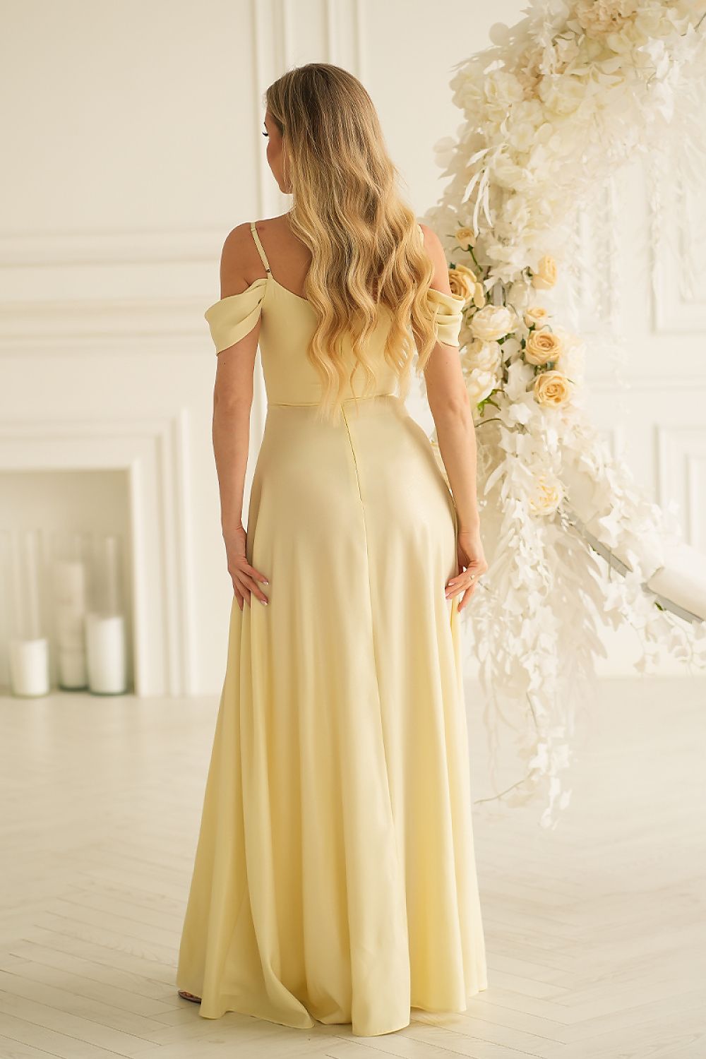 Langes Kleid model 227141 Bicotone