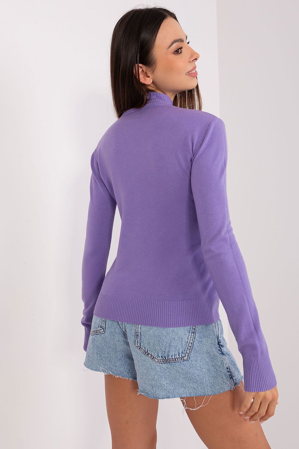 Rollkragenpullover Model 185538 Factory Price