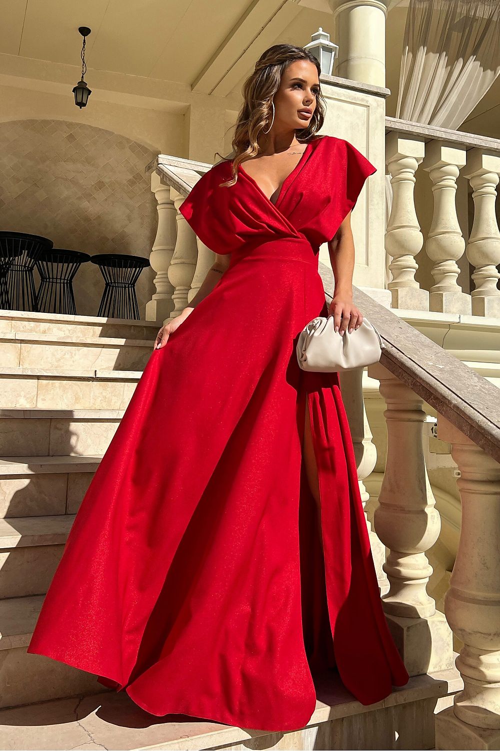 Langes Kleid Model 190488 Bicotone