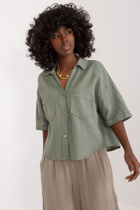 Kurzarm Hemd Model 196487 Italy Moda