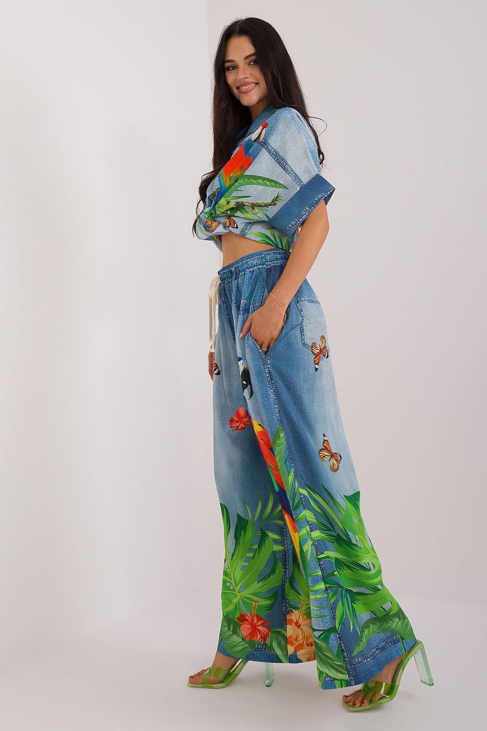 Damen Hose Model 198390 Italy Moda