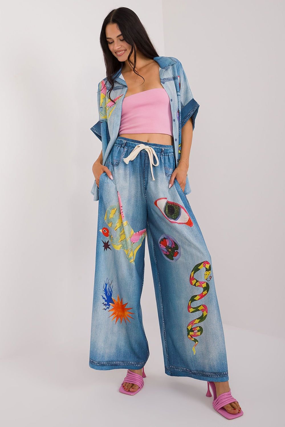 Damen Hose Model 198390 Italy Moda