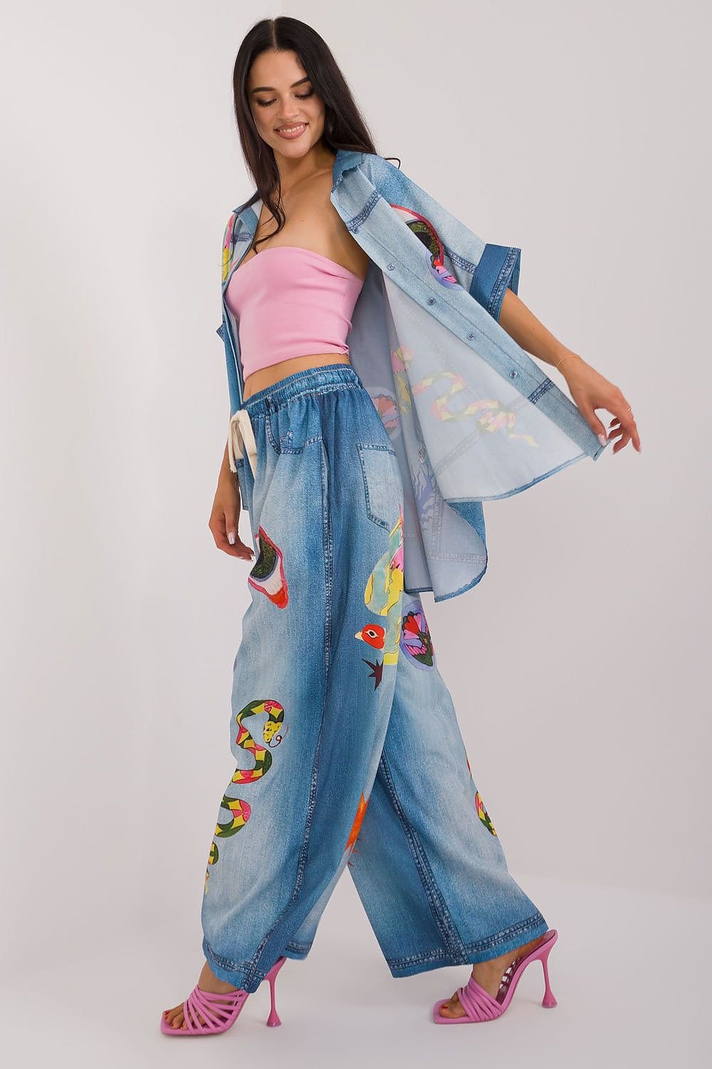 Damen Hose Model 198390 Italy Moda
