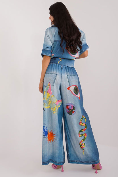 Damen Hose Model 198390 Italy Moda