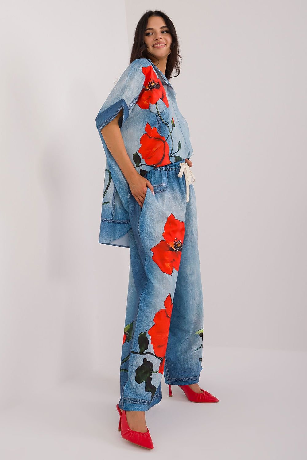 Damen Hose Model 198390 Italy Moda