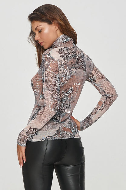 Bluse Model 200055 Makadamia