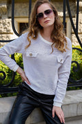 Bluse Model 145604 Makadamia
