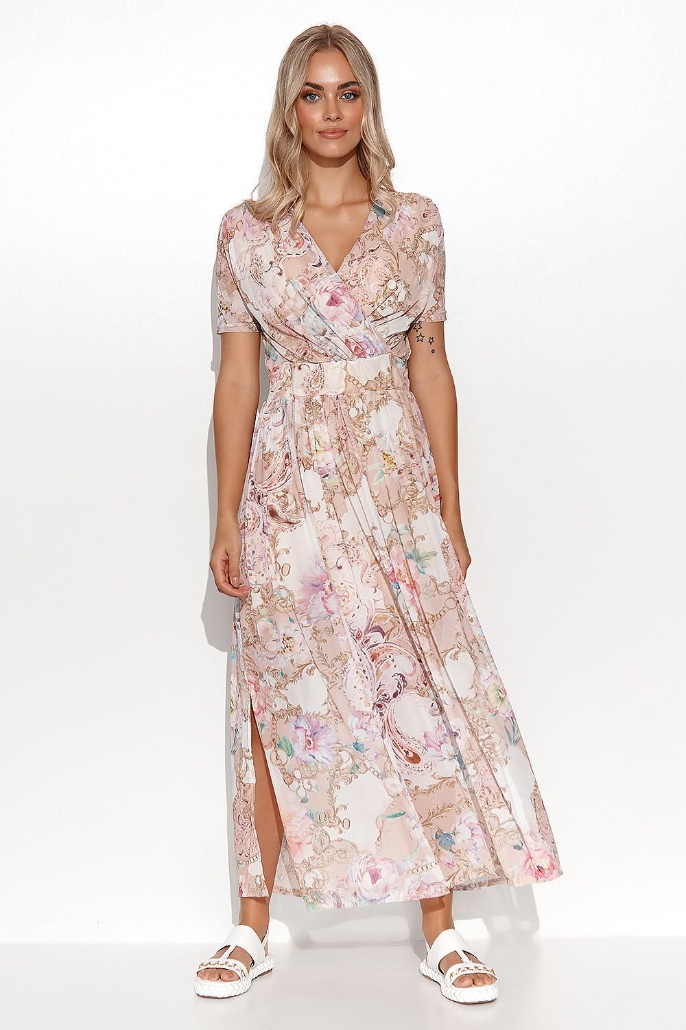 Alltagskleid Model 177868 Makadamia