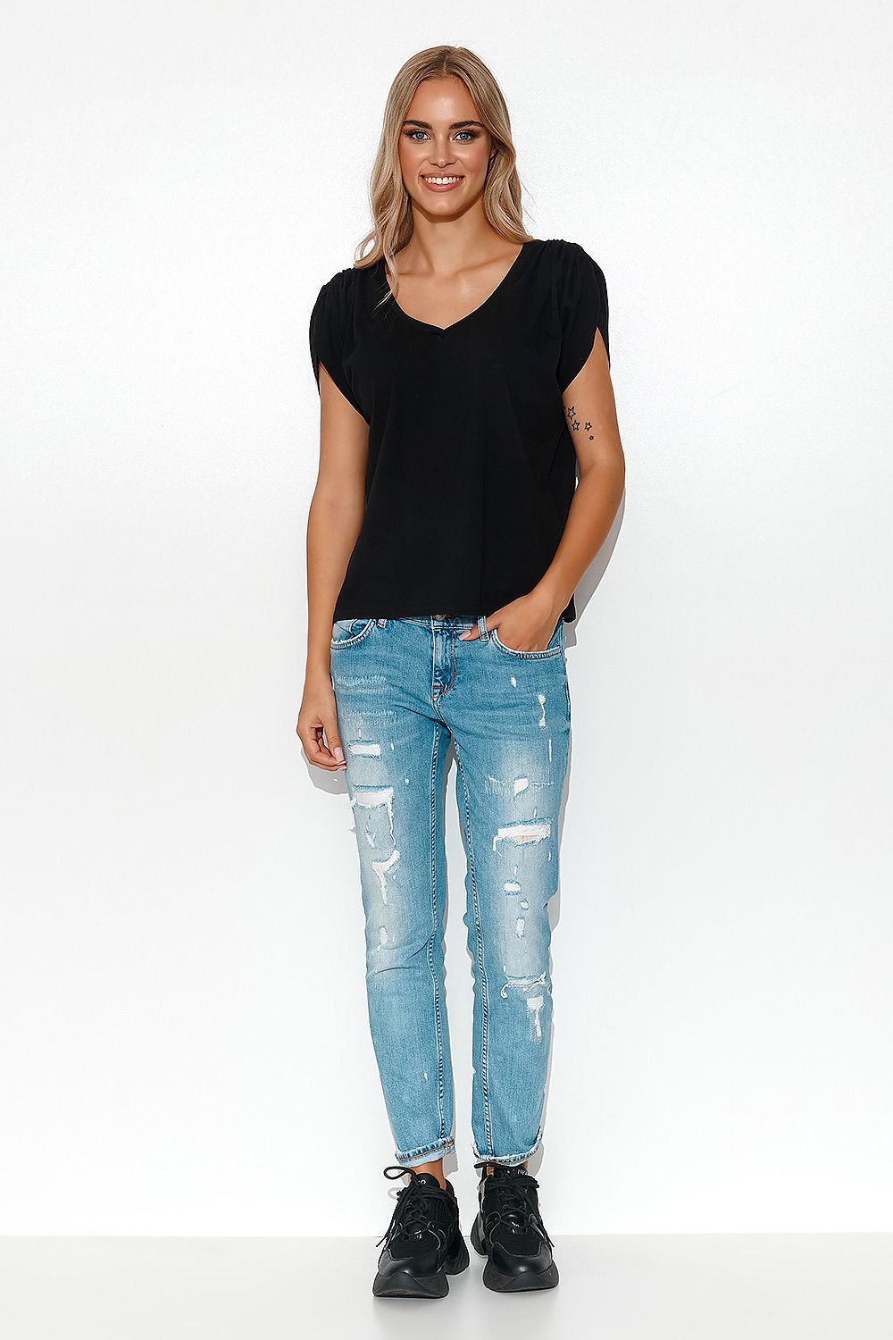 Bluse Model 178331 Makadamia