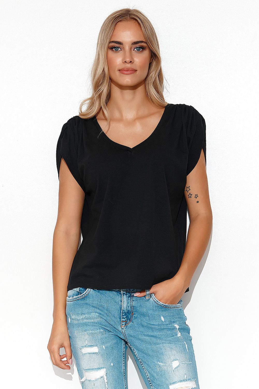 Bluse Model 178331 Makadamia