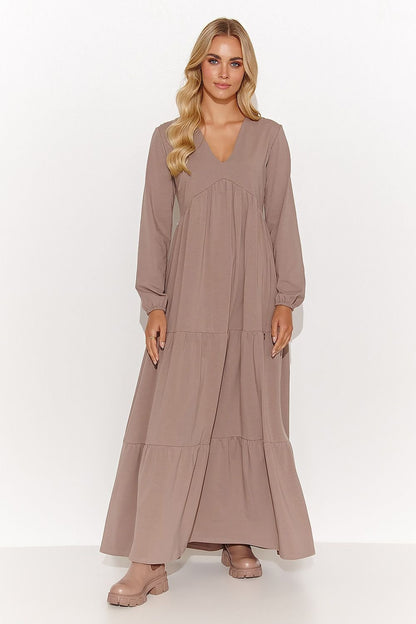 Alltagskleid Model 184386 Makadamia