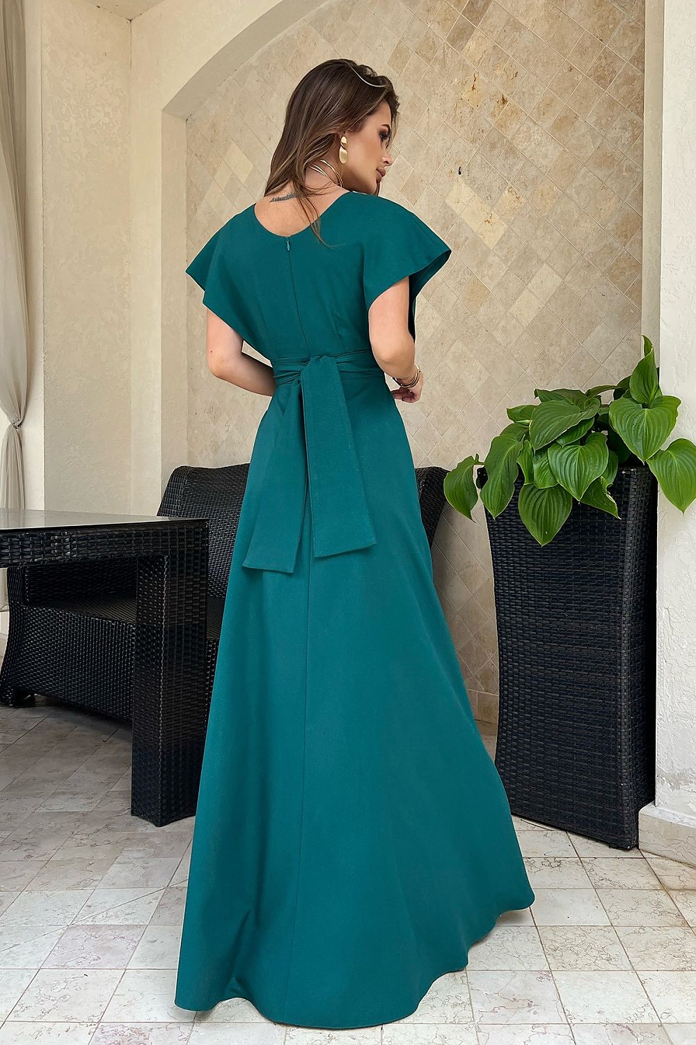 Langes Kleid Model 188236 Bicotone