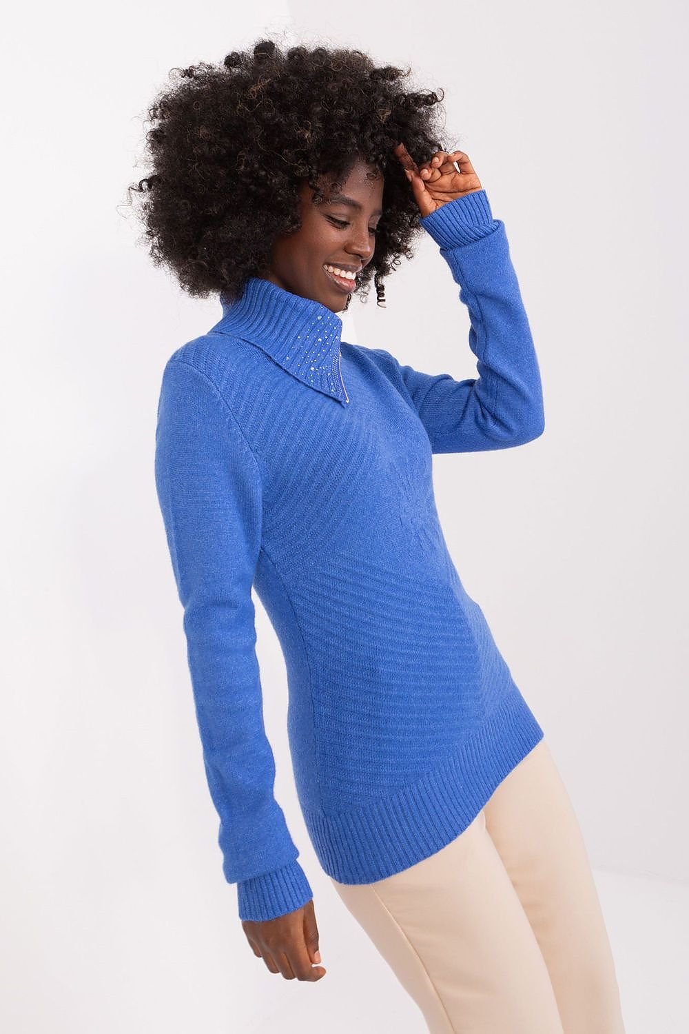 Rollkragenpullover Model 190621 Factory Price