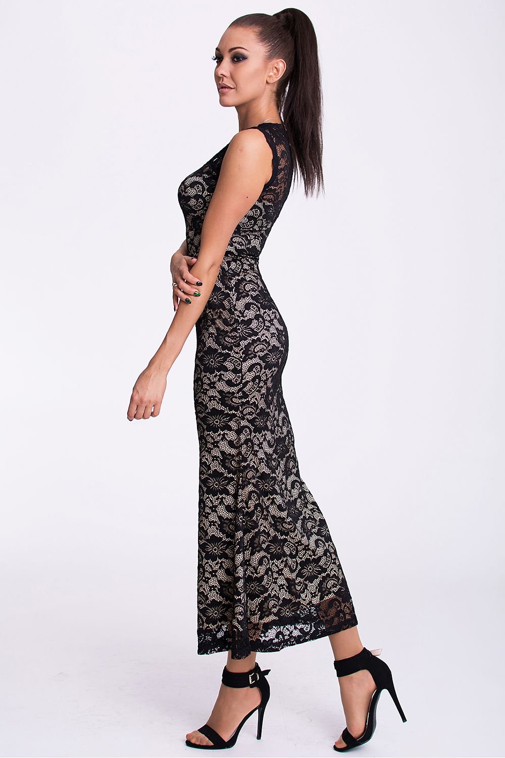 Langes Kleid Model 61332 YourNewStyle