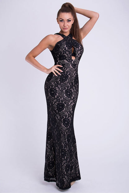 Langes Kleid Model 69403 YourNewStyle