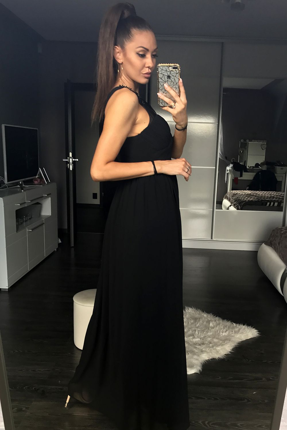 Langes Kleid Model 93956 YourNewStyle