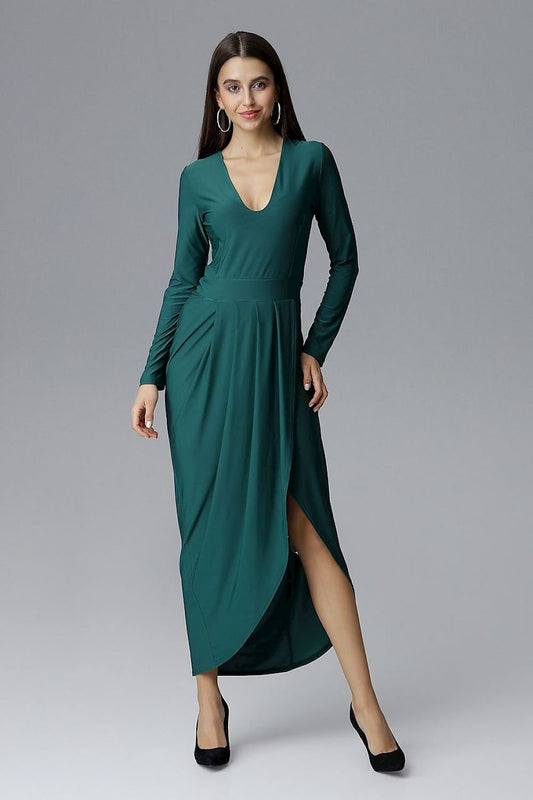 Langes Kleid Model 126214 Figl
