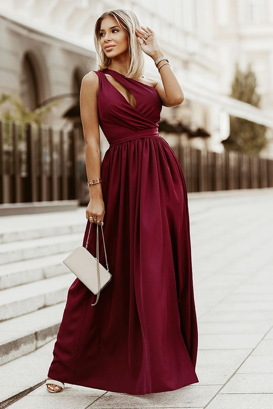 Langes Kleid Model 160537 Bicotone