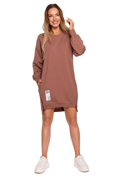 Kleid Sukienka Model MOE676 Cukierkowy Róż - Moe