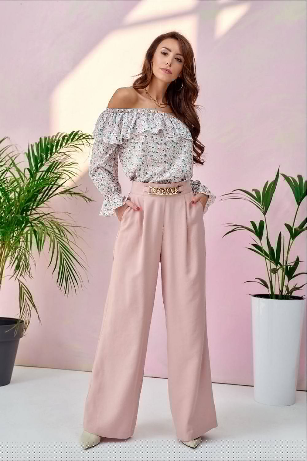 Women's trousers model 182631 Roco Fashion